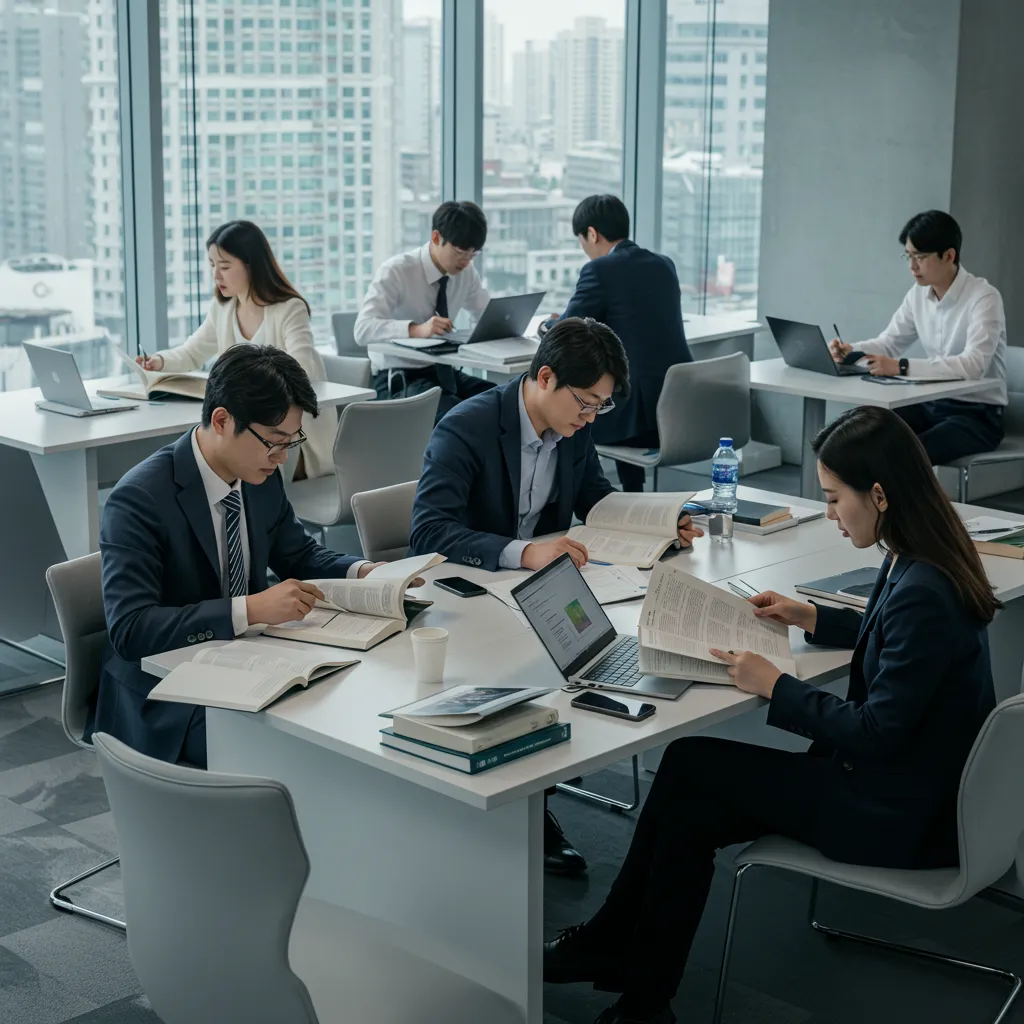 자격증 공부를 하고 있는 수강생의 모습3