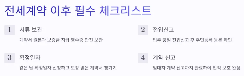 전세계약-체크리스트