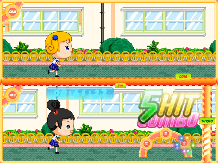 우당탕-파니런-플래시게임-플레이2-파니팡이-다섯번-연속-콤보에-성공한-화면