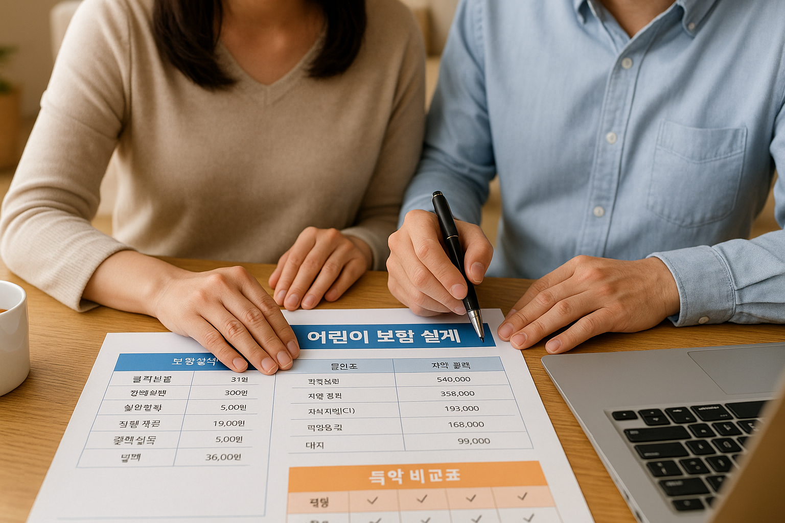 어린이 보험 설계 검토