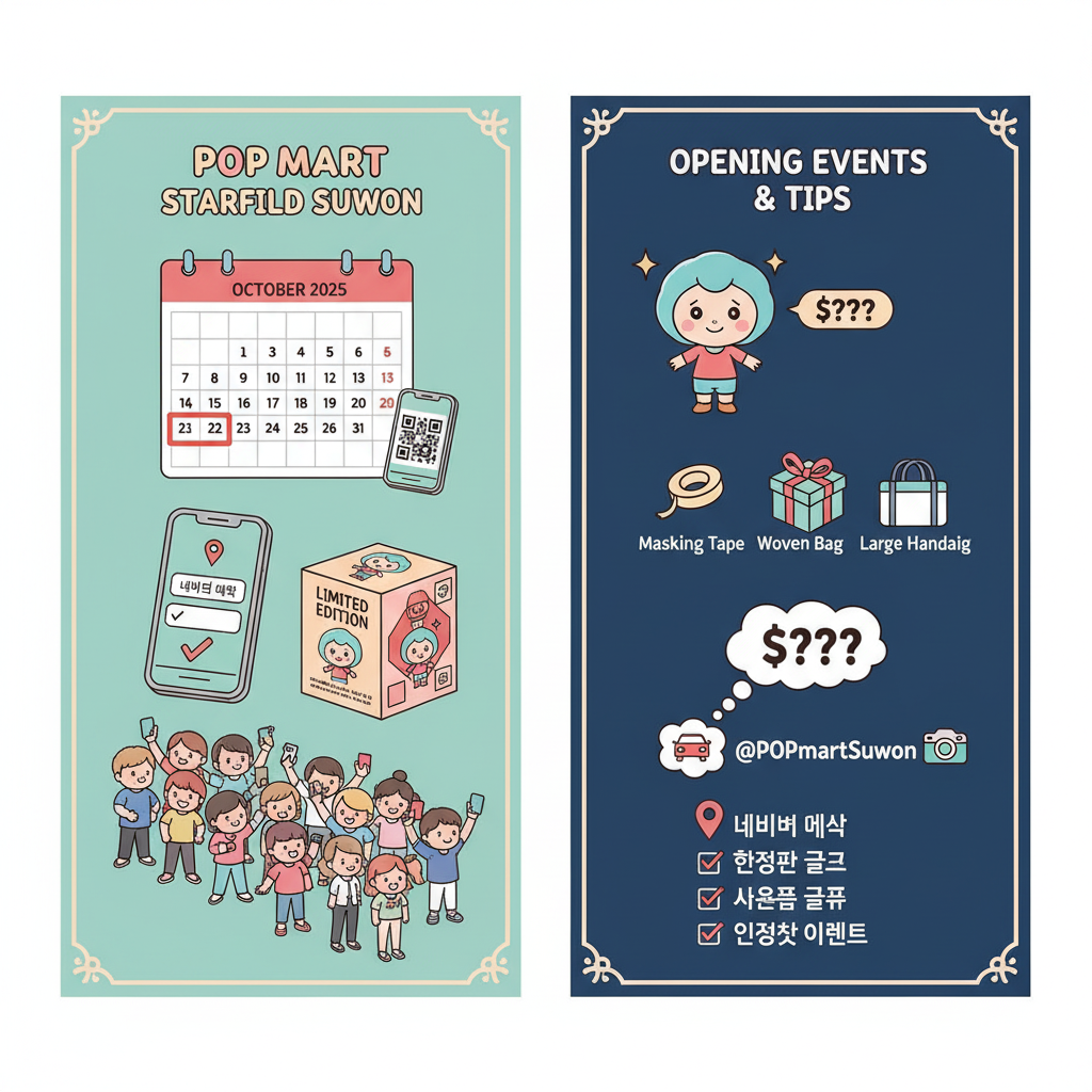 팝마트 스타필드 예약 네이버 ❘ 수원점 오픈 이벤트&middot;한정 굿즈 총정리! 지금 바로 예약하세요