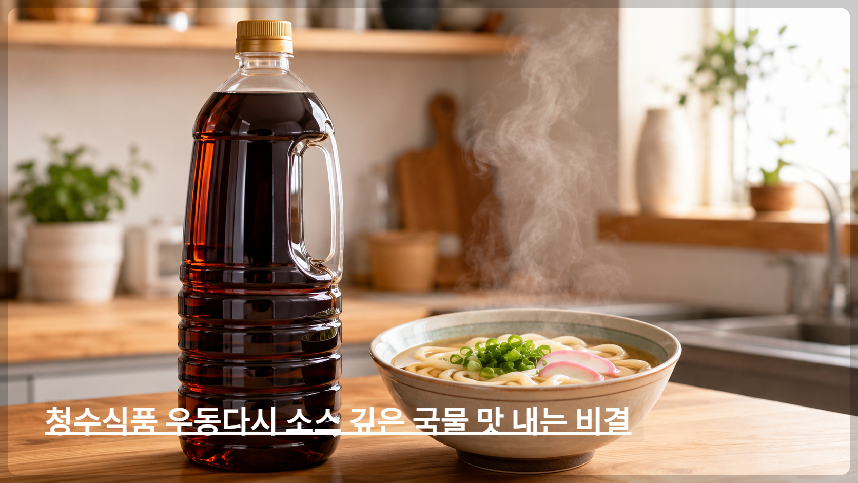 청수식품 우동다시 소스 가성비 넘치는 일식 전문점 국물 맛