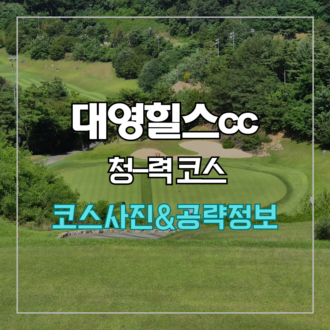 대영힐스cc 청-력 코스 사진 및 공략 정보