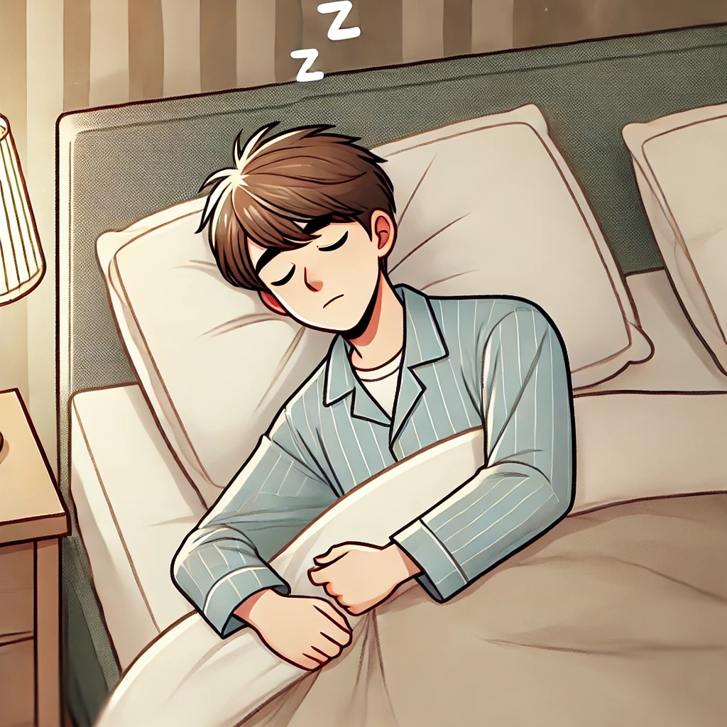 숙면 취하는 남성