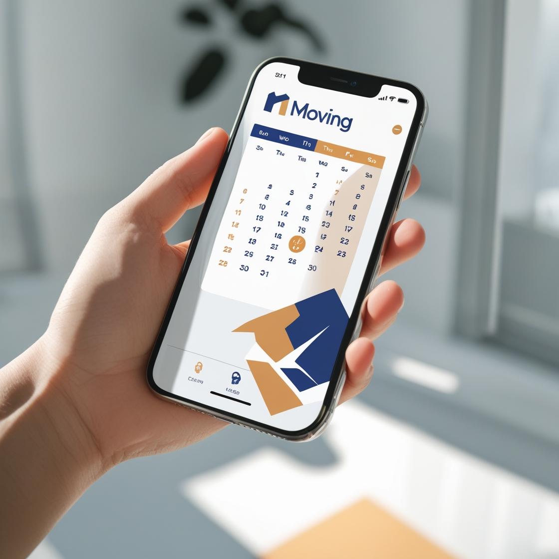 업체와 통화하며 이사 날짜를 조율하는 중