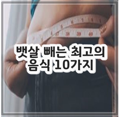 뱃살 빼는 최고의 음식 10가지