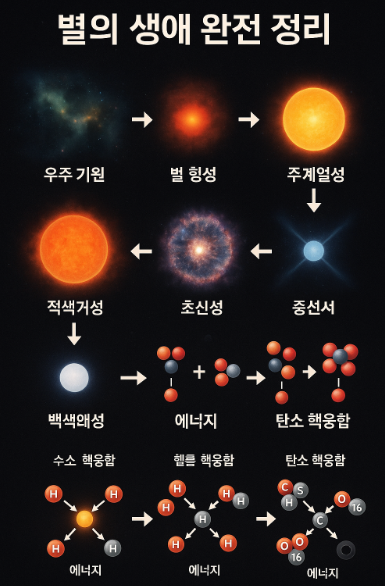 별의 생애 완전 정리