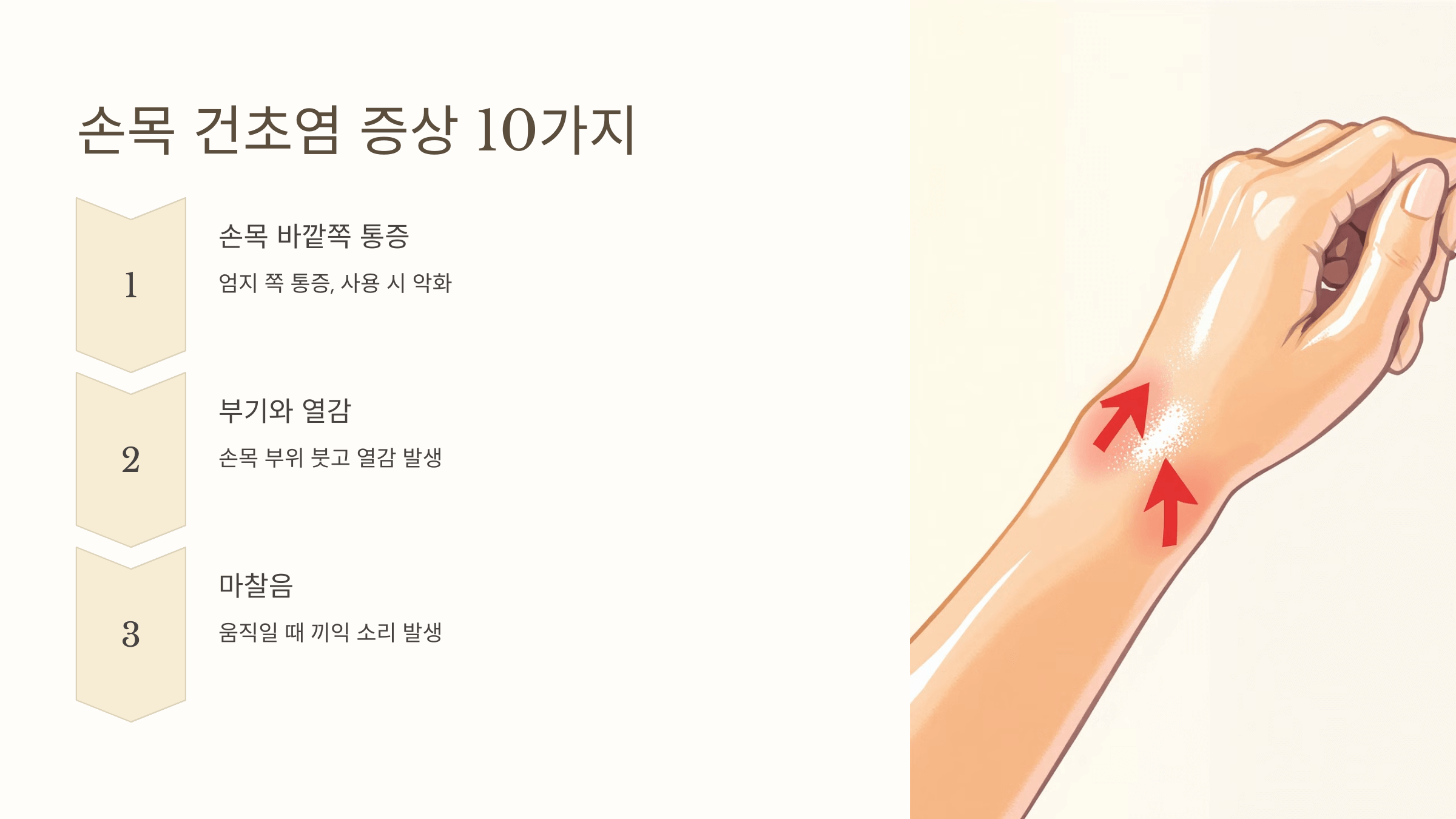 손목 건초염과 관련된 사진입니다.