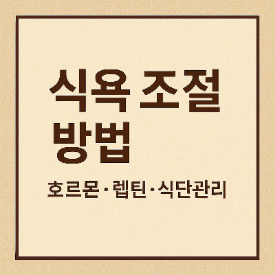 식욕 조절 방법 썸네일 이미지