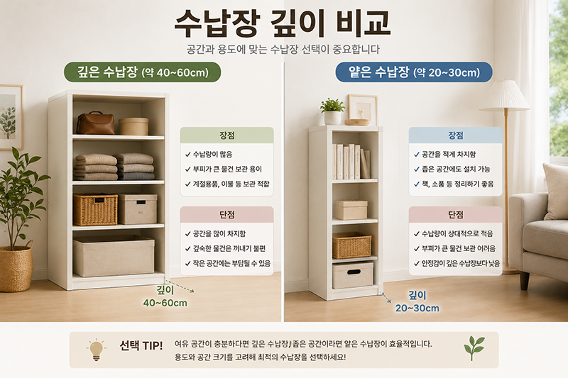 이케아 수납장 깊이 비교, 깊은 수납장과 얕은 수납장의 차이 및 공간활용 방법