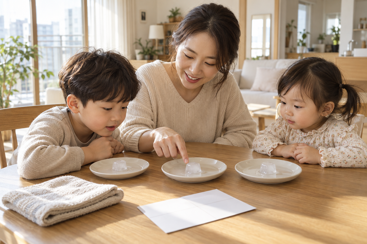 얼음은 왜 녹을까? 장소를 바꿔 비교하는 유아 얼음 관찰 놀이