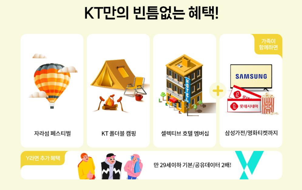 kt만의 빈틈없는 혜택