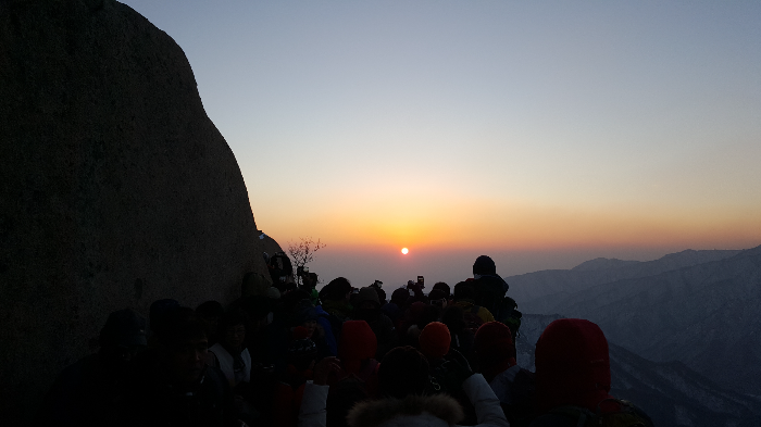 설악한 일몰