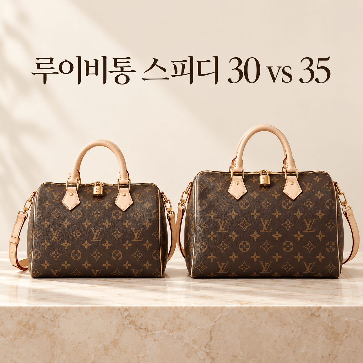 루이비통 스피디 30 vs 35 비교