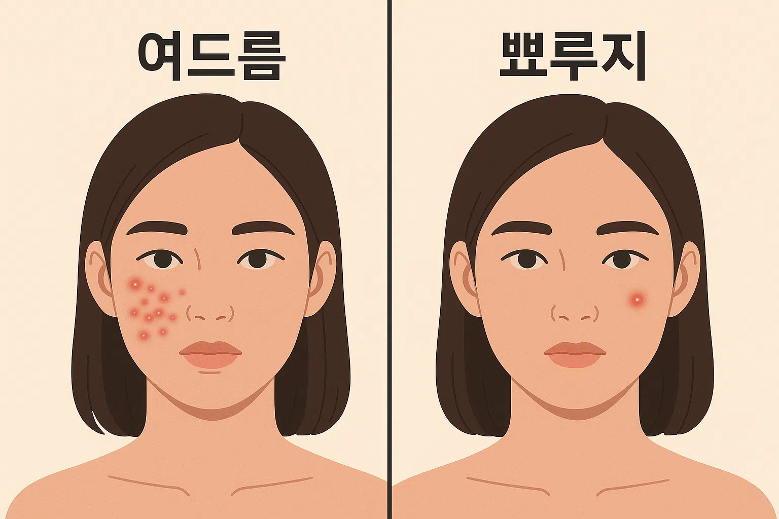 여드름과 일반 뾰루지의 차이