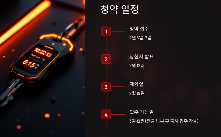 청약 일정