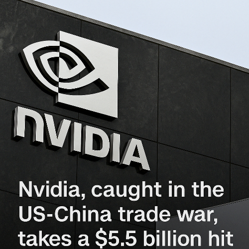 Nvidia 본사의 외벽에 선명하게 보이는 Nvidia 로고