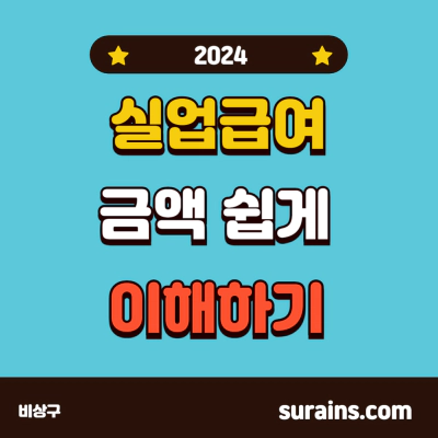 실업급여 금액 쉽게 이해하기 (2024)