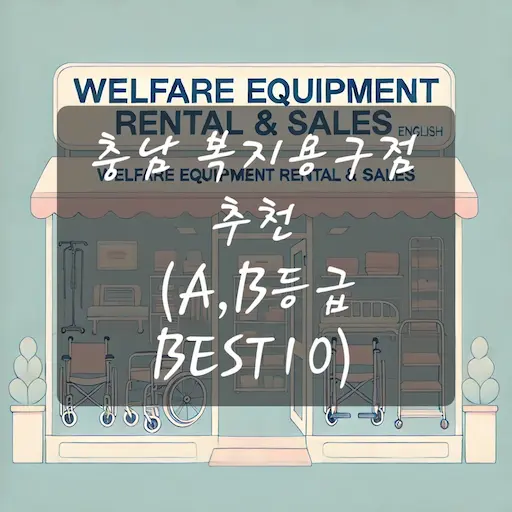 충남 복지용구점 추천
(A,B등급 BEST10)
