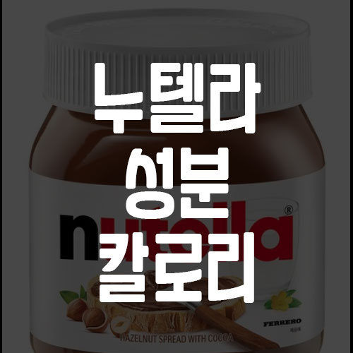 누텔라-성분-칼로리-보관방법