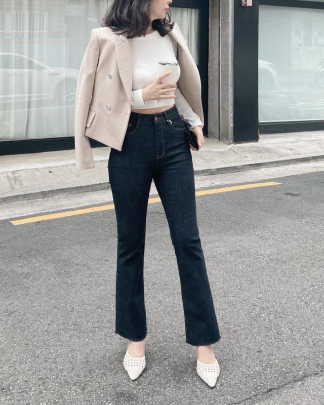 이염방지 생지 부츠컷 청바지 HOWLUK 하우룩 8010