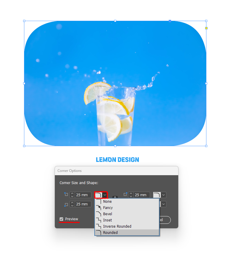 indesign-corner-options-check-preview-and-select-corner-shape-rounded
