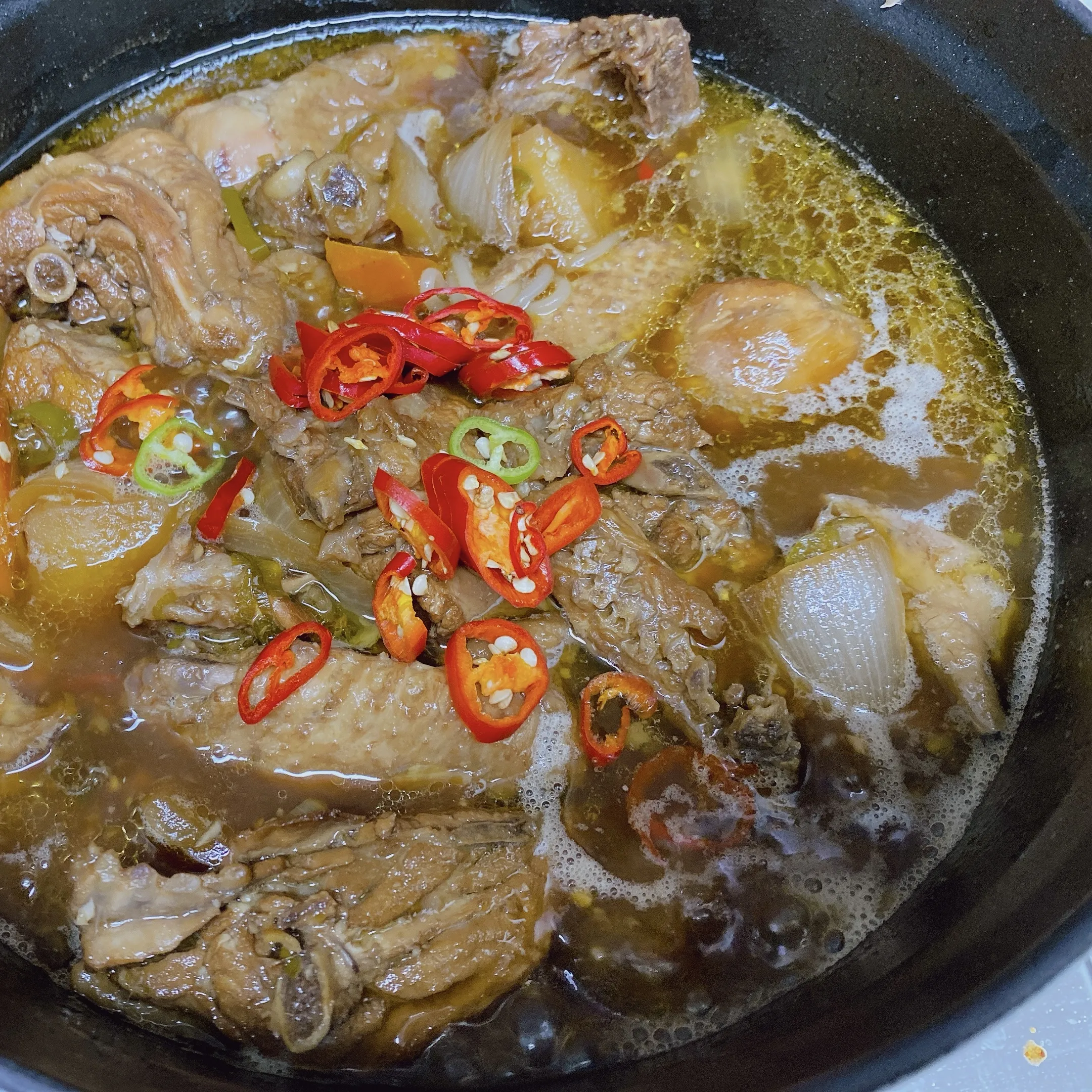 간장찜닭 레시피 완성