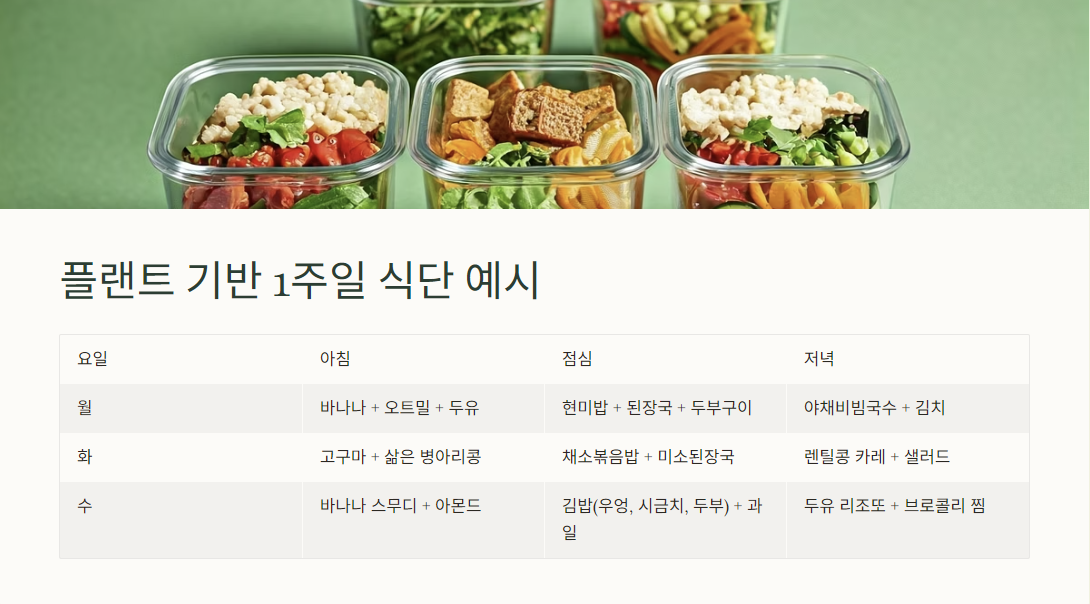 식물성 식단