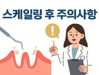 스케일링 후 주의사항 총정리 – 통증·출혈·음식, 이렇게 관리하세요!