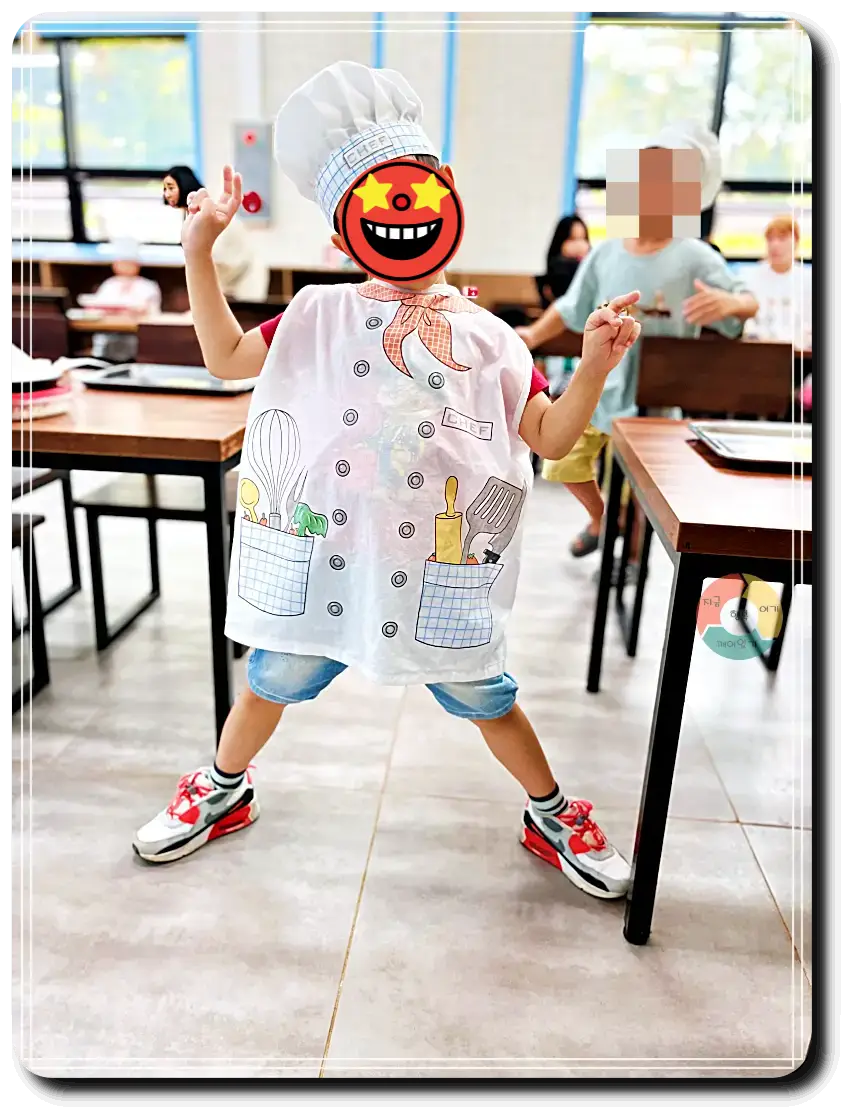 맘맘스_피자체험-요리사앞치마-모자-요리테리블-의자