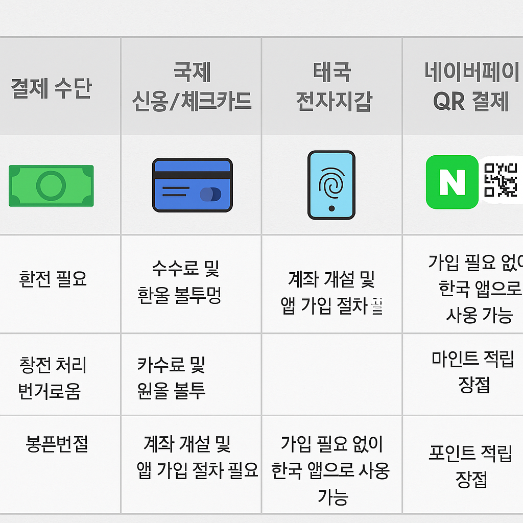 네이버페이로 태국 QR 결제