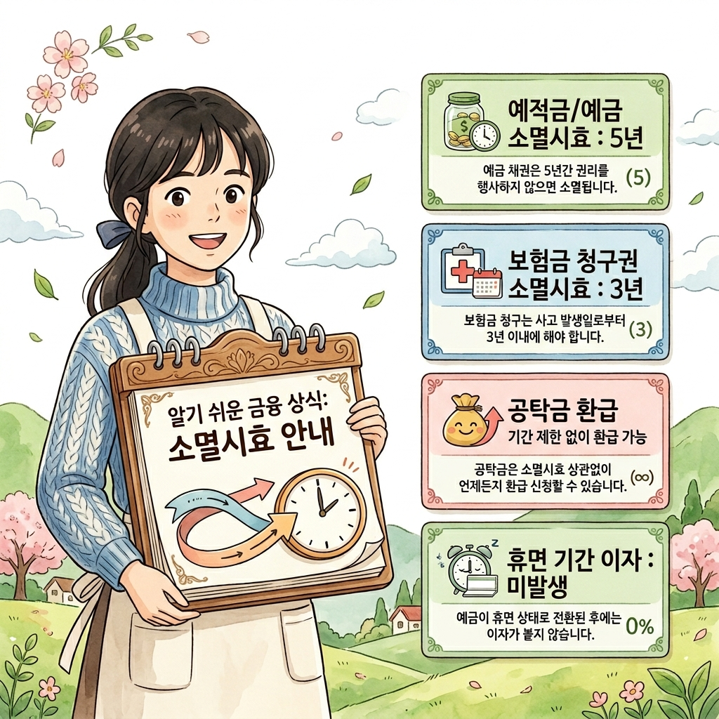 휴면예금 소멸시효 5년 지급기한 서민금융진흥원 출연 환급 조건