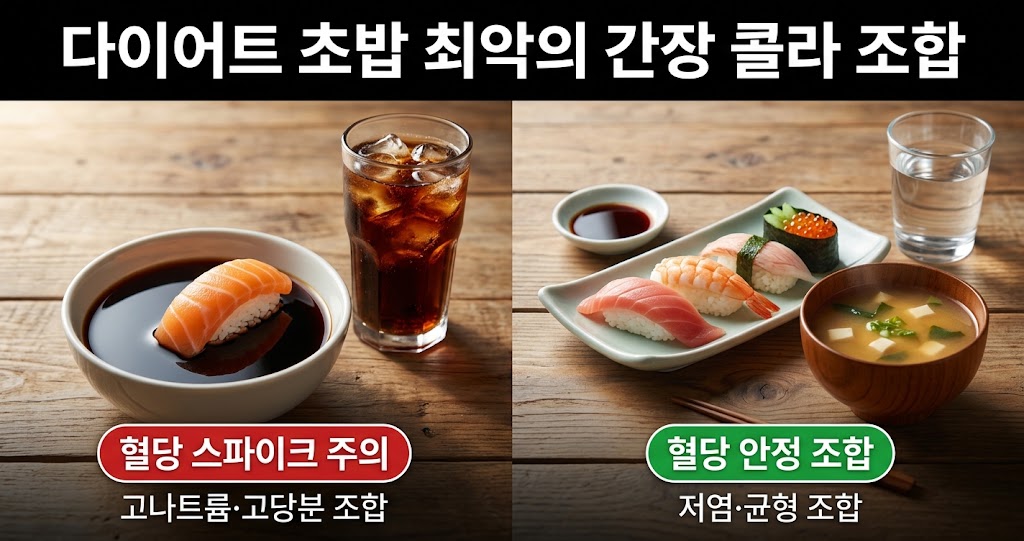 다이어트 초밥 혈당관리, 간장 콜라 조합 이렇게 바꿔보세요