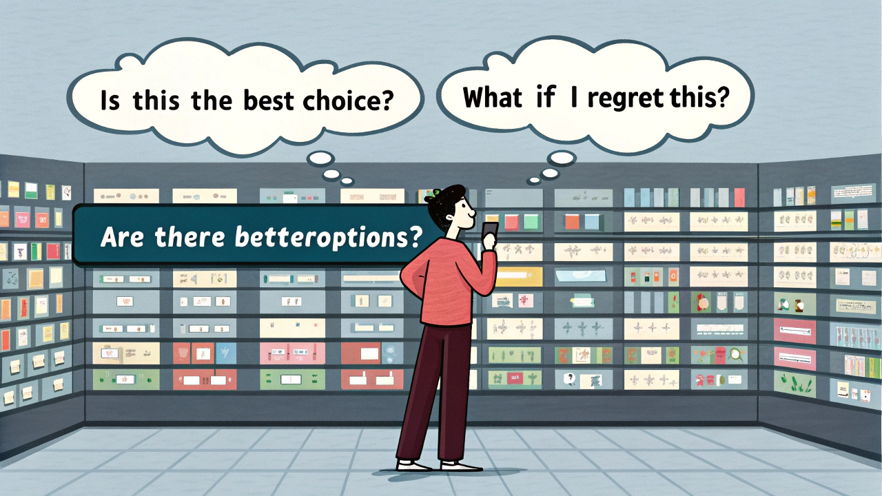 선택의 역설, 많은 선택지와 많은 고민