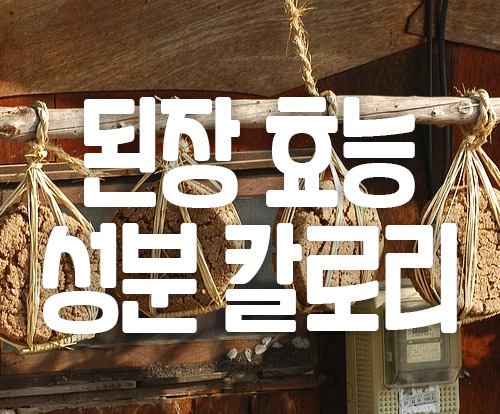 된장 효능 성분 칼로리