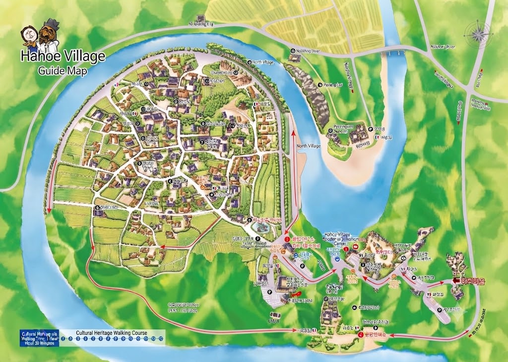 Hahoe Village Guide Map