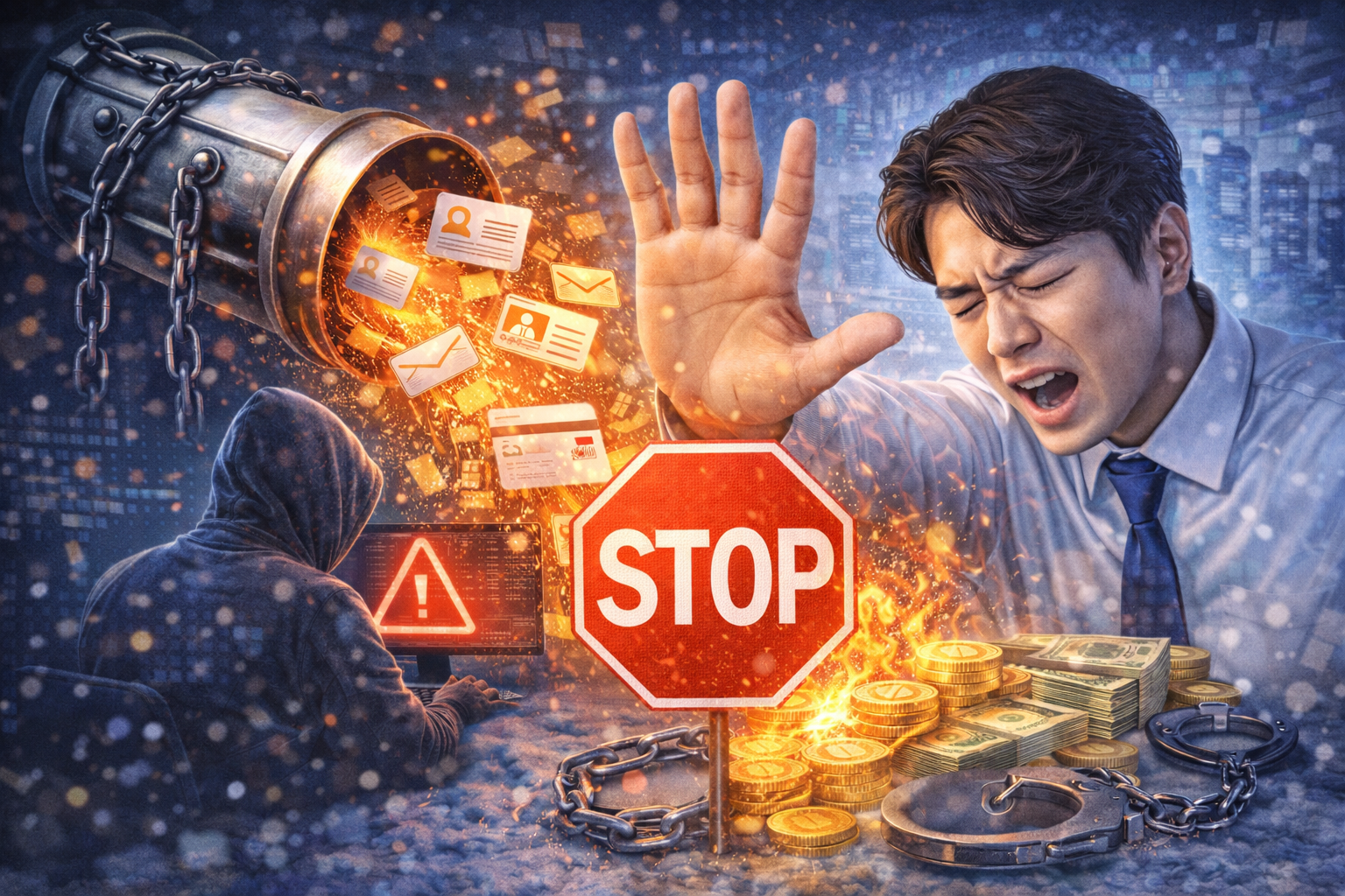 개인정보유출사고 관련 사진첨부