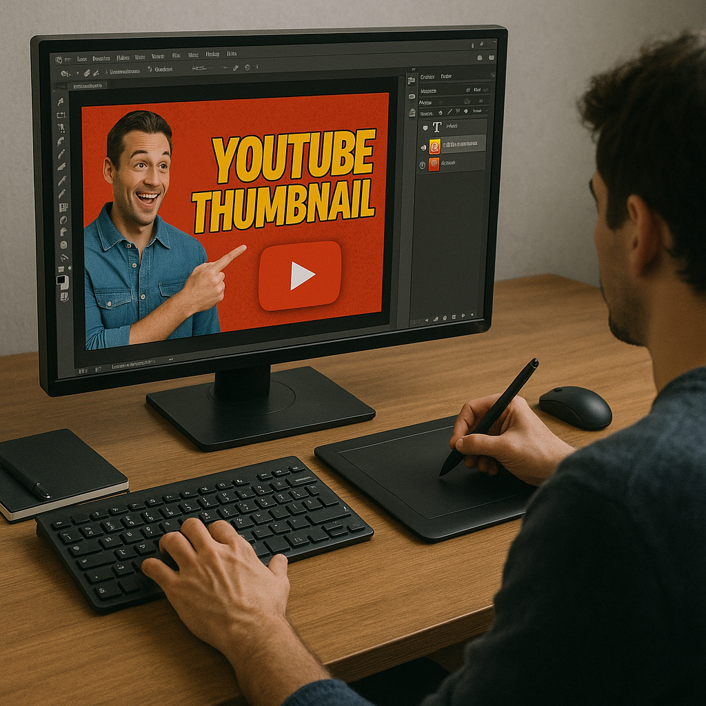 디자이너 없이 유튜브 썸네일 만드는 사진