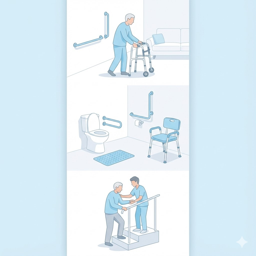 파킨슨병과 일상생활, 어떻게 지낼까? 낙상 예방부터 집안 환경 정리까지