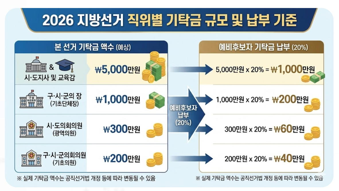 기탁금 규모