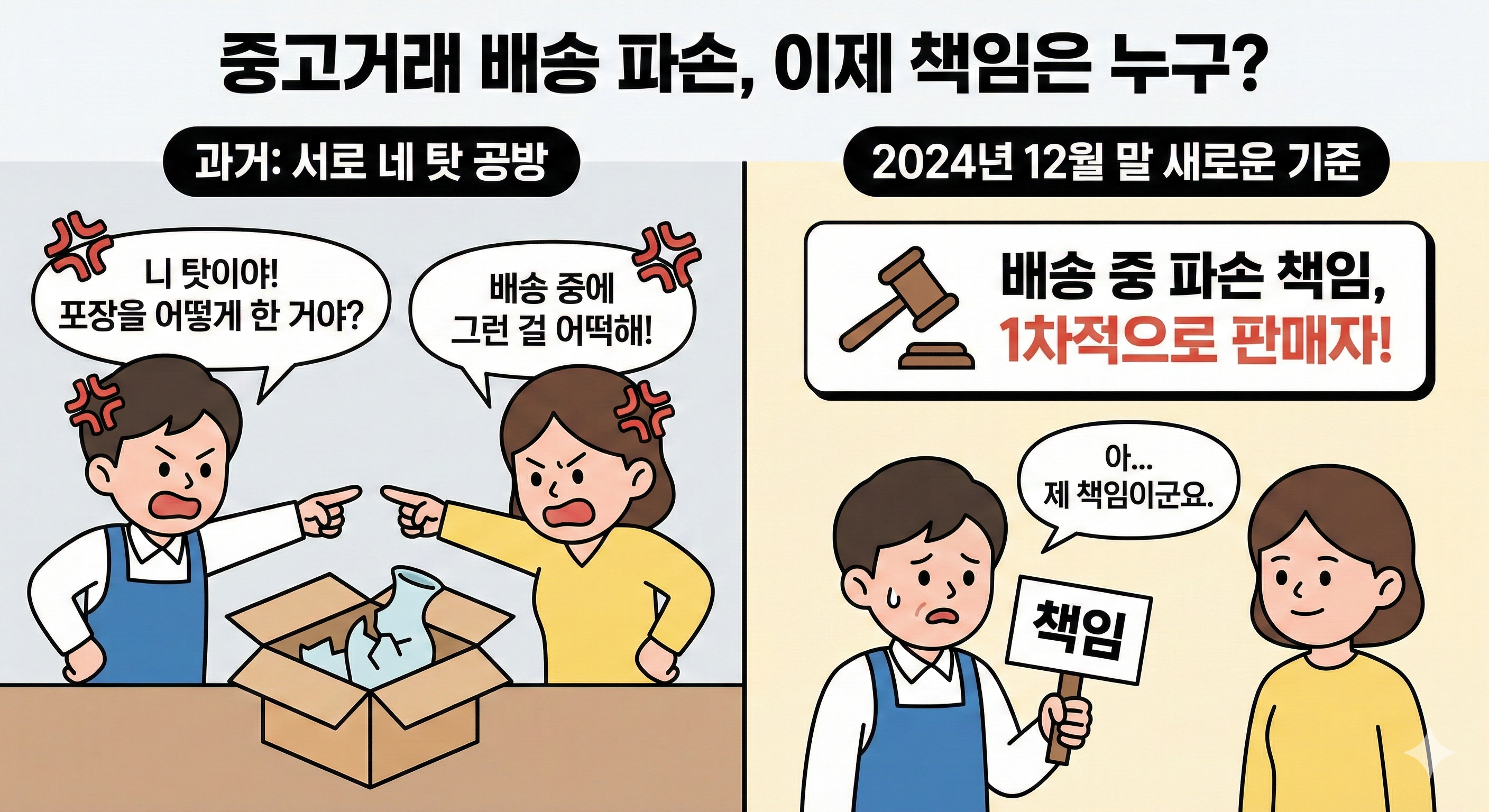 중고거래 배송 파손 책임