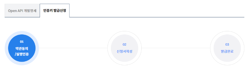 인증키 발급신청