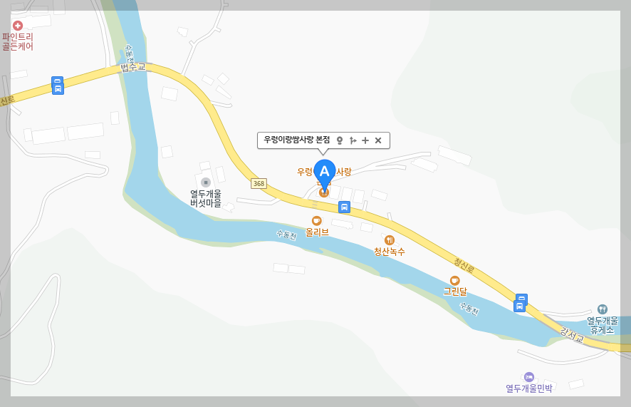 우렁이랑쌈사랑애-본점-지도