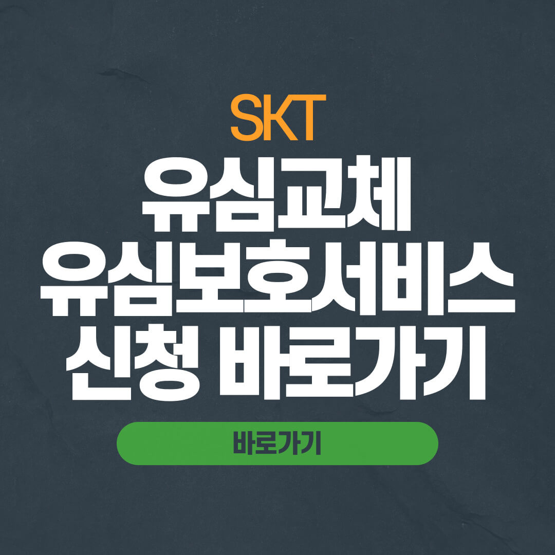 SKT 유심교체 온라인 예약 유심보호서비스 신청