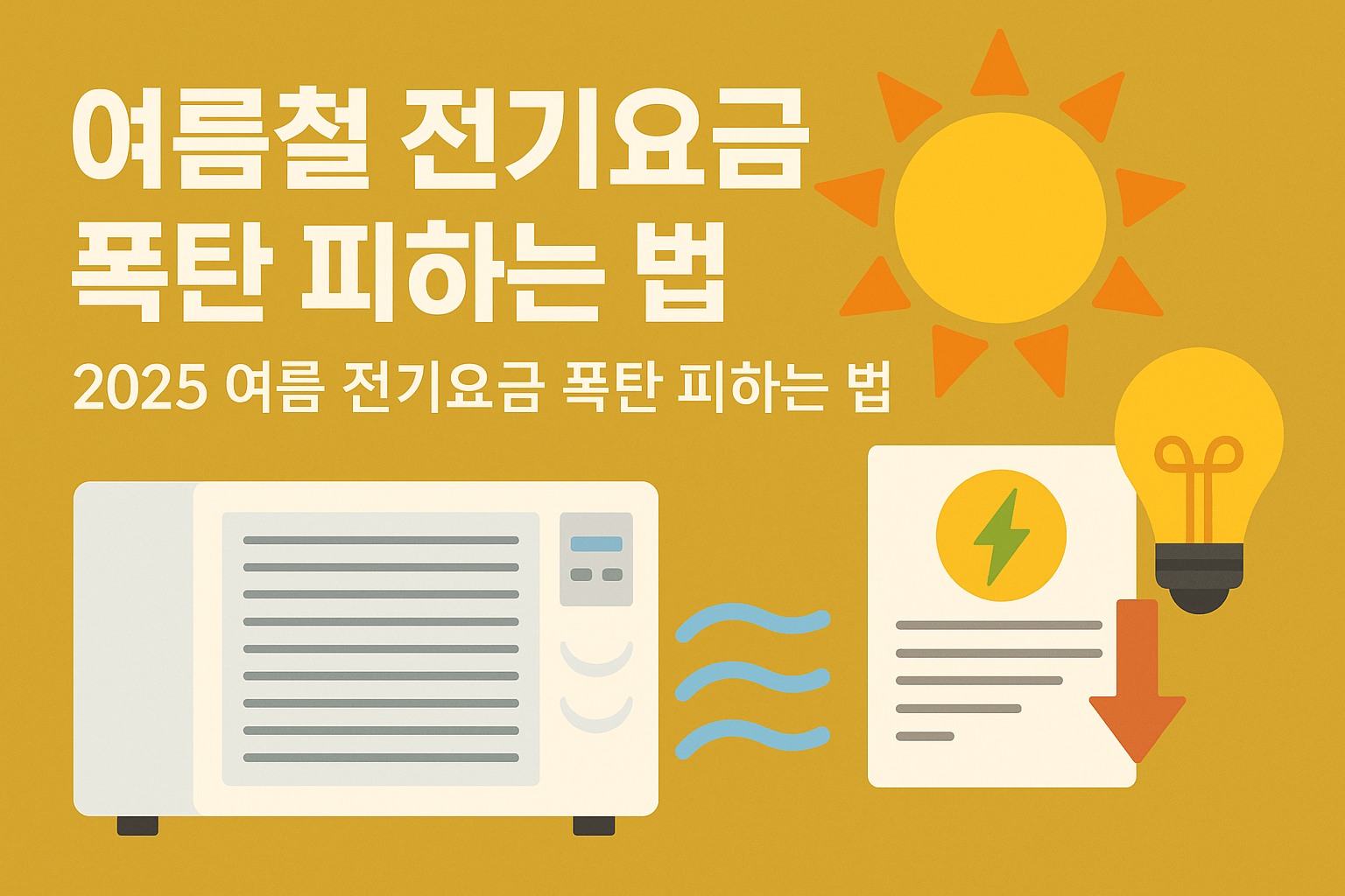 여름철 전기요금 폭탄-사진