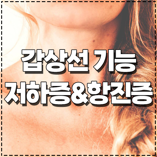 갑상선 기능 저하증과 갑상선 기능 항진증의 대표 증상 자가진단