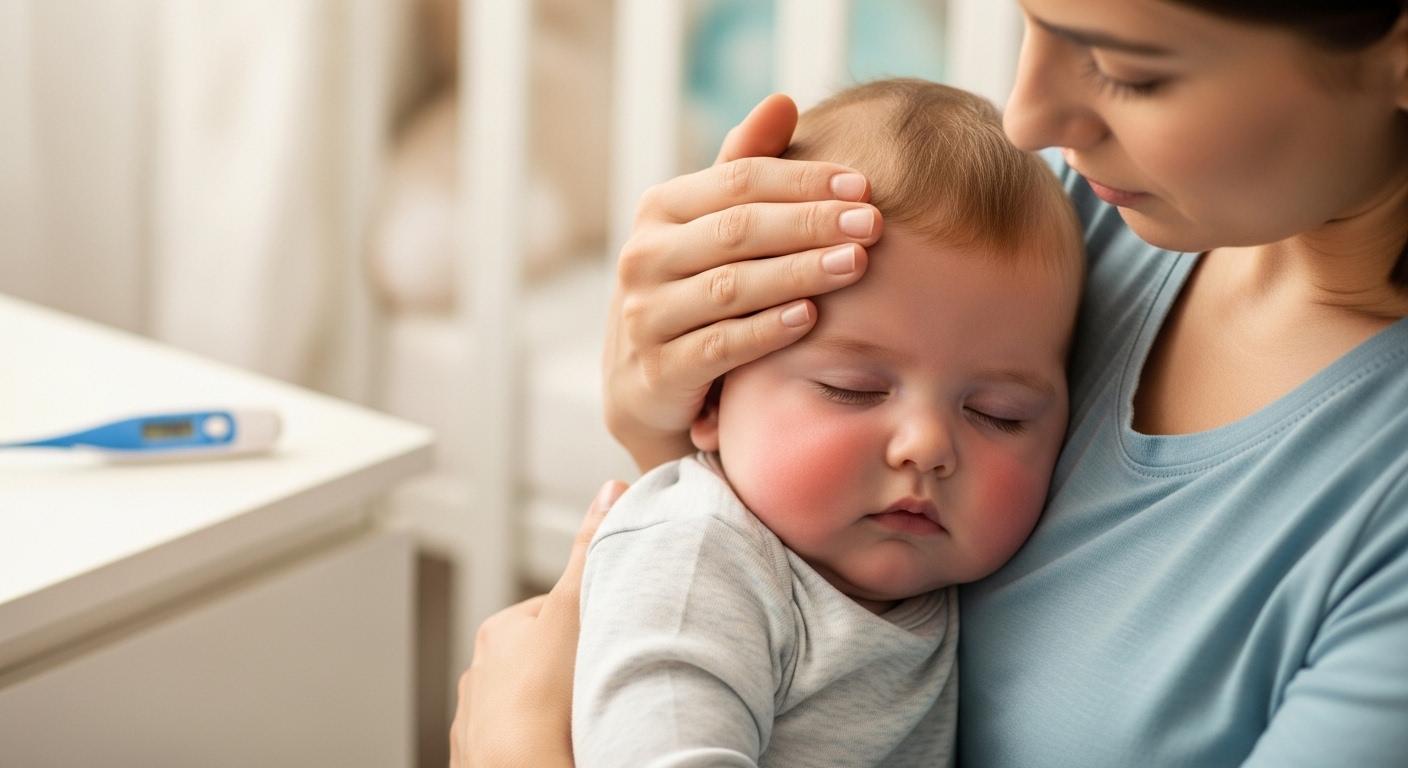 아기 열 안떨어질때