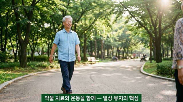 파킨슨병 치료 후 일상 운동 산책