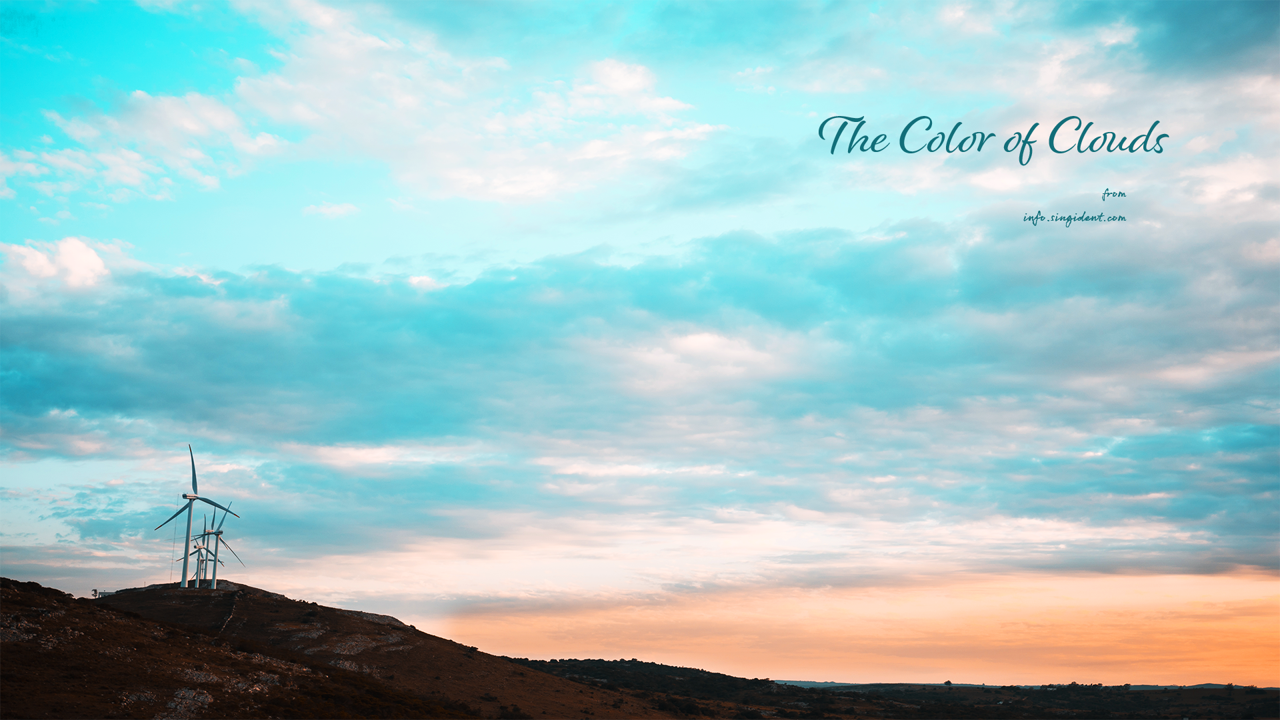 08 풍차와 구름 C - The Color of Clouds 구름배경화면