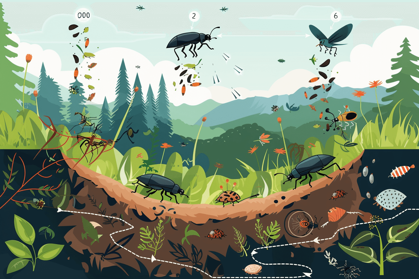 땅속부터-지상까지-생태계의-순환을-그린-그림